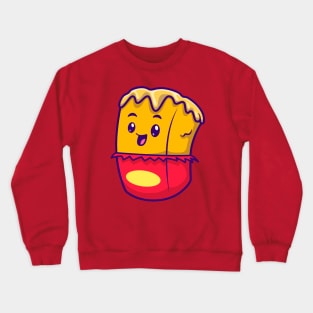 Cute Butter Character Cartoon Crewneck Sweatshirt